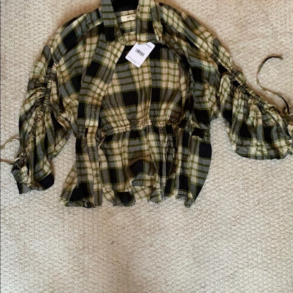 Free people button down xs